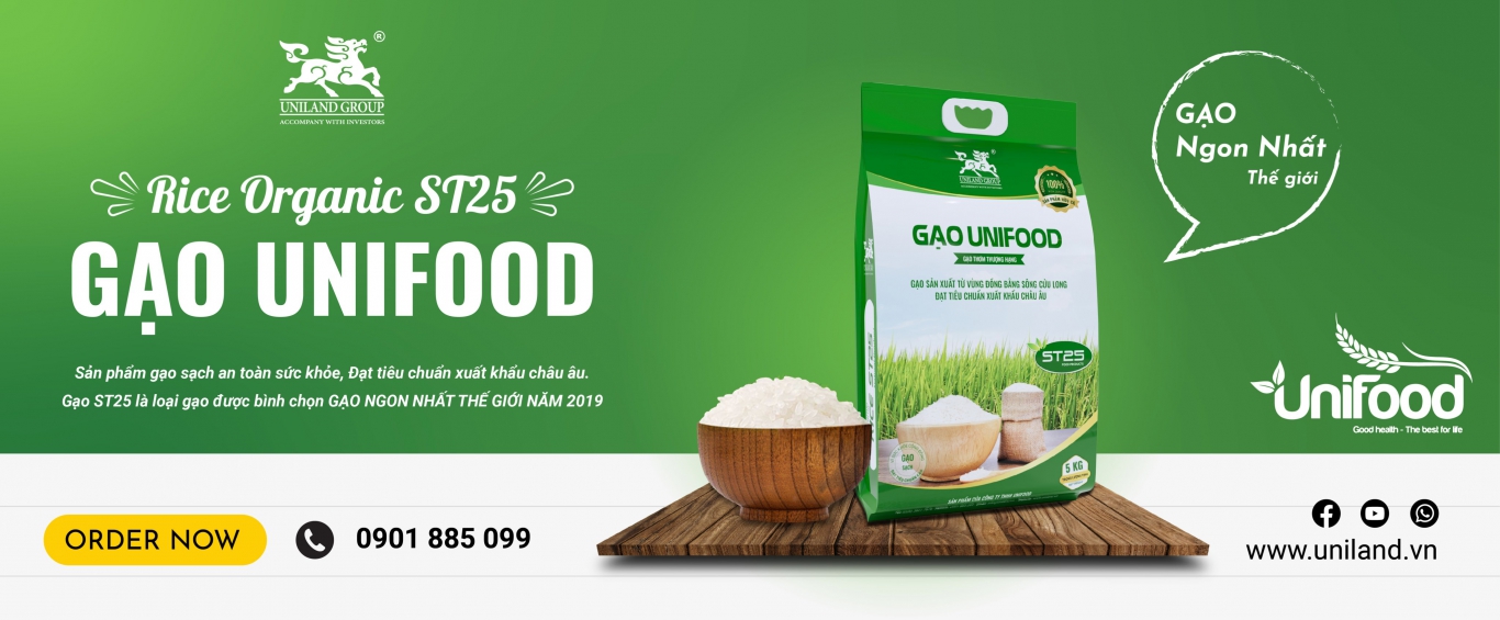 Banner Gạo Unifood ST25